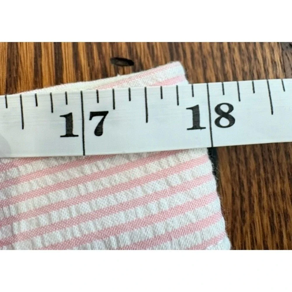 J Crew Shorts Mens 36 Seersucker Striped Pink White Cottagecore Preppy Coastal